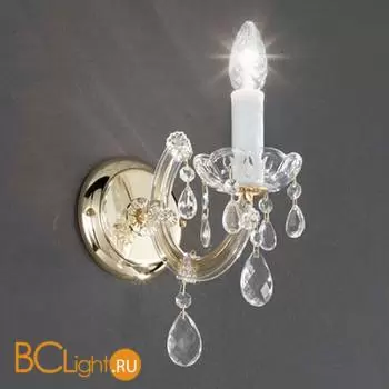 Бра Voltolina Applique Vienna 1L ottone CRISTALLO